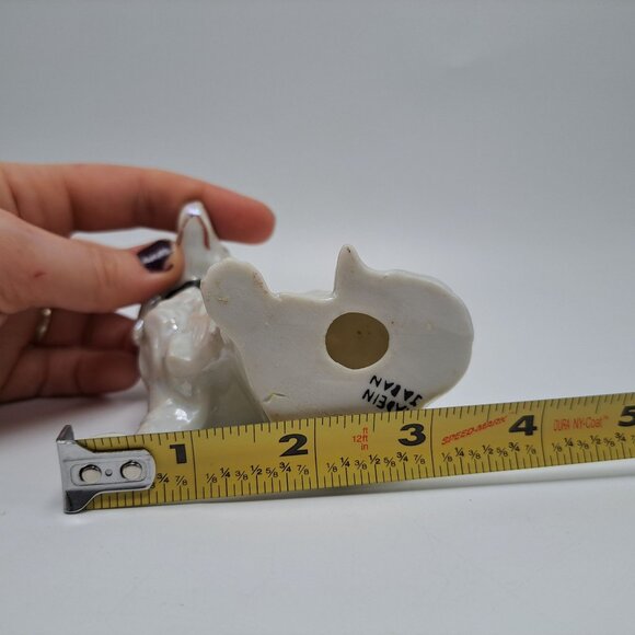 Lusterware Ceramic Dog Figurine Cocker Spaniel White Collectible Vintage - Picture 3 of 16